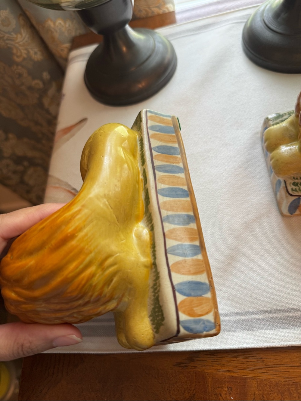 Antique Staffordshire Lion Set - Picture 2 of 3